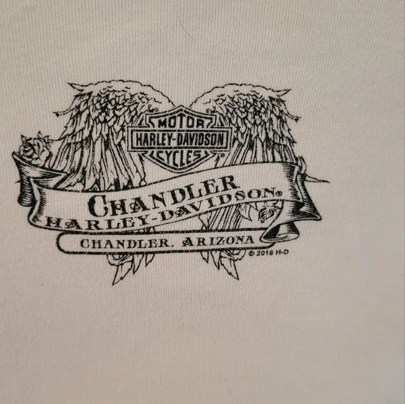 🤍 Harley-Davidson Women’s Off-White Long Sleeve Tee – Classic & Comfortable - Picture 4 of 4